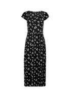 Dorothy Perkins Black Rouched Jersey Midi Dress