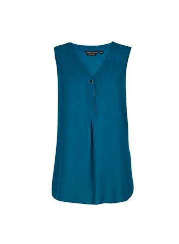Dorothy Perkins Teal Sleeveless Shirt