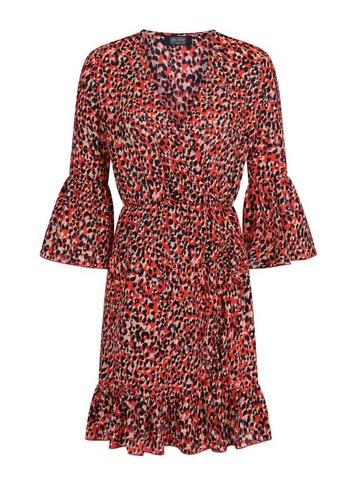 Girls On Film *girls On Film Multi Colour Animal Print Wrap Dress