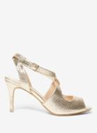 Dorothy Perkins Gold 'blaze' Peeptoe Sandals