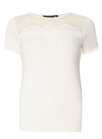 Dorothy Perkins Guipure Lace Yoke T-shirt
