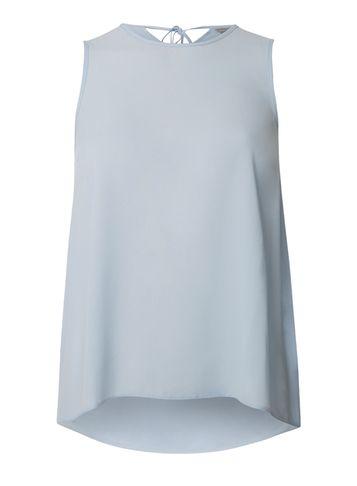 Dorothy Perkins Petite Light Blue Sleeveless Tie Back Top