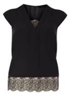 Dorothy Perkins Black Double Layer Top