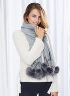 Dorothy Perkins Faux Fur Pom Scarf