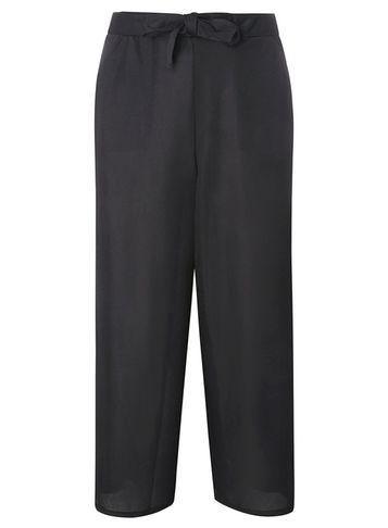Dorothy Perkins *tall Black Tie Waist Culottes