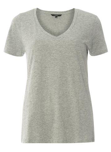 Dorothy Perkins *vero Moda Grey V-neck Jersey Top