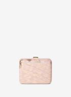 Dorothy Perkins Nude Shimmer Boxy Clutch Bag