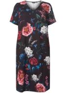 Dorothy Perkins Dp Curve Multi Coloured Floral Print Shift Dress