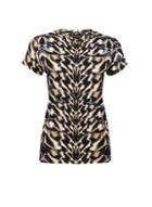 Dorothy Perkins Navy Tie Dye Mesh T-shirt