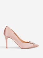 *showcase Blush Gladiator Square Jewel Court Shoes