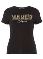Dorothy Perkins Black 'palm Springs' T-shirt