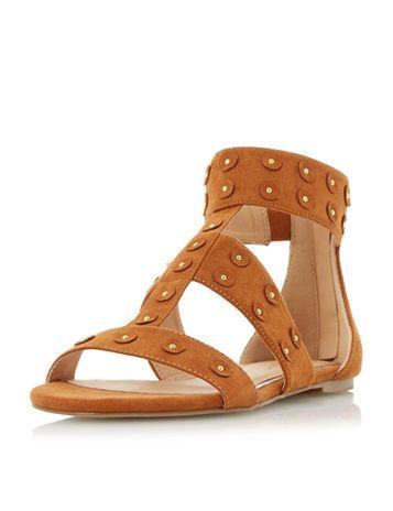 Dorothy Perkins *head Over Heels By Dune Tan 'libbey' Sandals