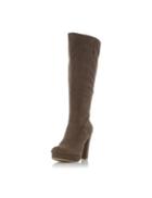 Dorothy Perkins *head Over Heels By Dune 'sonni' Brown Heeled Boots