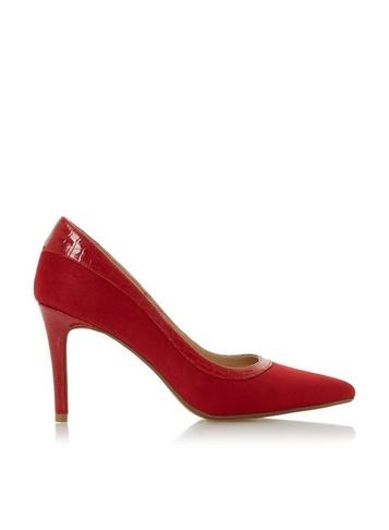 *head Over Heels By Dune Red 'alie' High Heel Shoes