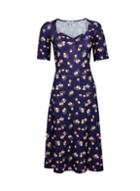 Dorothy Perkins *tall Navy Ditsy Print Dress