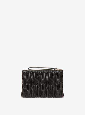 Dorothy Perkins Black Quilt Wristlet Bag