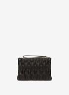 Dorothy Perkins Black Quilt Wristlet Bag
