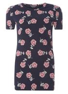 Dorothy Perkins *tall Navy Floral Print T-shirt