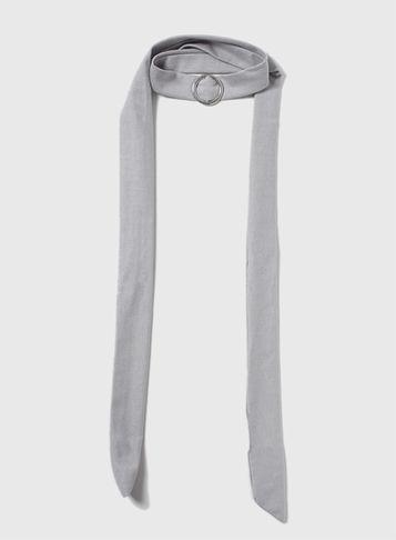 Dorothy Perkins Grey Scarf Choker Necklace