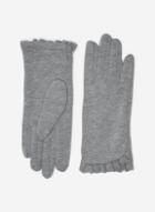Dorothy Perkins Grey Jersey Frill Gloves