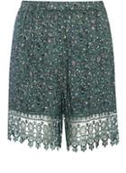 Dorothy Perkins *alice & You Green Printed Shorts