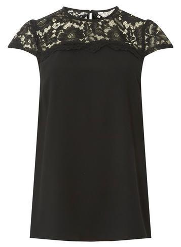 Dorothy Perkins *billie & Blossom Tall Short Sleeve Lace Shell Top