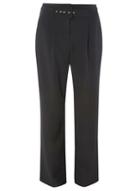 Dorothy Perkins Black Belted Wide Leg Trousers