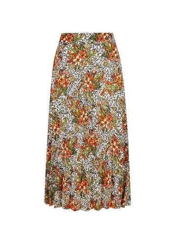 Dorothy Perkins Multi Colour Tropical Printed Skirt