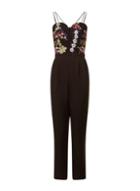 Dorothy Perkins *girls On Film Multi Coloured Embroidered Jumpsuit