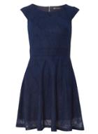 Dorothy Perkins *mela Navy Lace Tie Back Dress