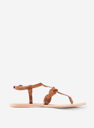 Dorothy Perkins Brown Leather Jessie Sandals