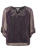 Dorothy Perkins *billie & Blossom Tall Purple Two Tone Blouse