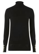 Dorothy Perkins *tall Black Roll Neck Long Sleeve Top