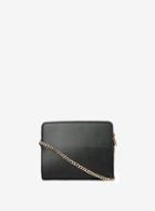 Dorothy Perkins Black Zip Top Chain Cross Body Bag