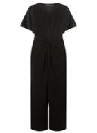 Dorothy Perkins Dp Curve Black Knot Front Jumpsuit