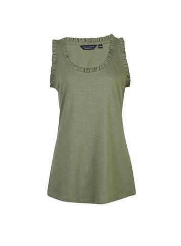 Dorothy Perkins *tall Khaki Frill Vest