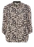 Dorothy Perkins Blush Floral Print Tab Roll Sleeve Shirt