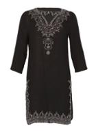 Dorothy Perkins *izabel London Black Embroidered Tunic