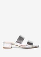 Dorothy Perkins Wide Fit Silver 'storm' Mules