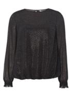 Dorothy Perkins Petite Black Silver Spotted Blouse