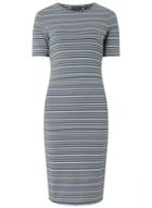 Dorothy Perkins *multi Colour Half Sleeve Bodycon Dress