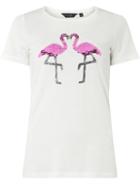 Dorothy Perkins Ivory Flamingo Sequin Motif T-shirt