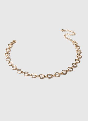 Dorothy Perkins Gold Circle Linked Choker
