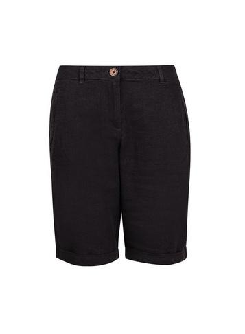 Dorothy Perkins Charcoal Linen Knee Shorts