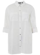 Dorothy Perkins *dp Curve White Cotton Shirt