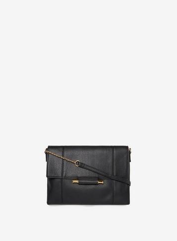 Dorothy Perkins Black Metal Bar Cross Body Bag