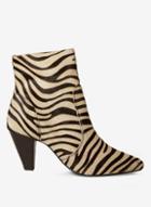 Dorothy Perkins Multi Coloured Zebra Design Leather 'attitude' Ankle Boots