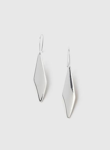 Dorothy Perkins Silver Smooth Diamond Shape Earrings