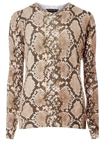 Dorothy Perkins Cream Snake Print Jumper