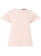 Dorothy Perkins Pink Lace Sleeve Top